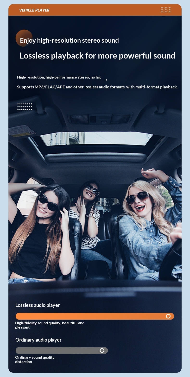 Bluetooth bilsæt med mp3 afspiller og hurtigoplader_voghion.com