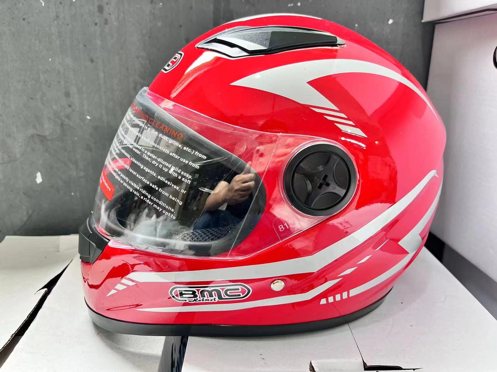 Casco integrale da moto e bici elettrica Cross-Border Exclusive per uomo, design senza cuciture_voghion.com