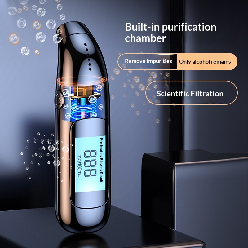 High-precision Driving, Air-blown Type, Self-testing Alcohol Tester With Digital Display Sensor For Drunk_voghion.com