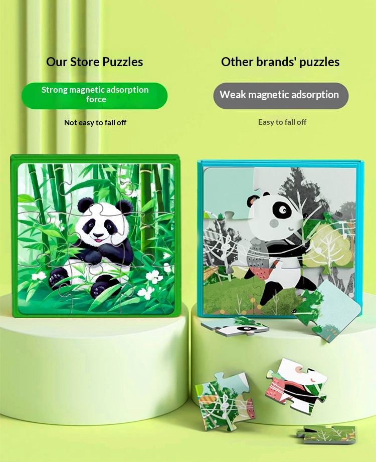 Magnetisches Lernpuzzle Für Kinder Von 3 Bis 6 Jahren_voghion.com