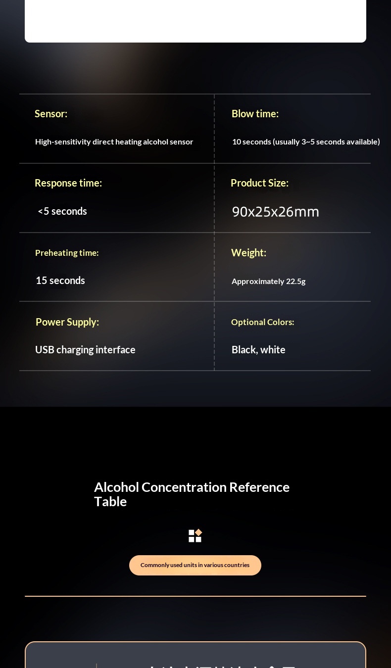 High-precision Driving, Air-blown Type, Self-testing Alcohol Tester With Digital Display Sensor For Drunk_voghion.com