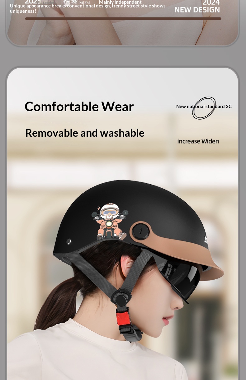 Motorcycle Helmet Summer Lightweight Duckbill Safety Helmet_voghion.com