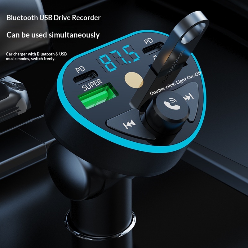 Cross-border Car Charger, Super Fast , Bluetooth Receiver, MP3 High-definition Music Player, Mobile Phone Flash_voghion.com