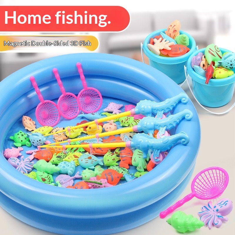 Cross-border Children's Fishing Water Toy Set With Magnetic Features For Early Childhood Education And Pretend Play_voghion.com