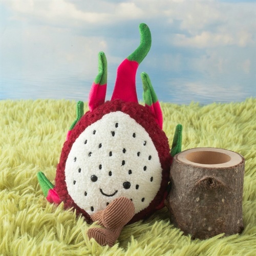 Brinquedo de pelúcia terapêutico com coco e limão em formato de árvore de verão, perfeito para confortar e confortar meninas._voghion.com
