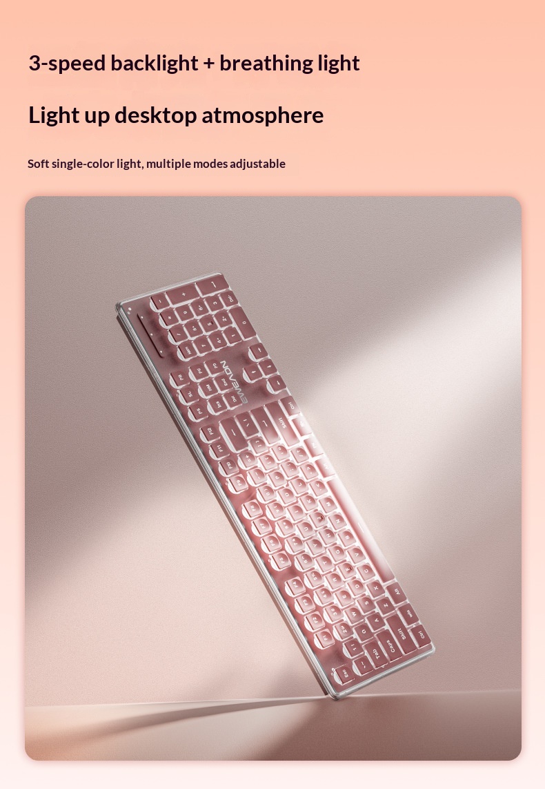 Forerunner X7S Wireless Keyboard Mouse Set Silent Ultra-thin High Aesthetic Gaming Computer Office Mechanical Feel_voghion.com