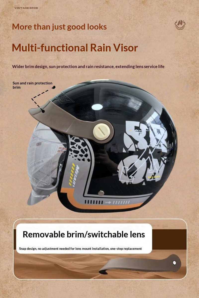 Casque de moto électrique avec visière rétractable et protection_voghion.com