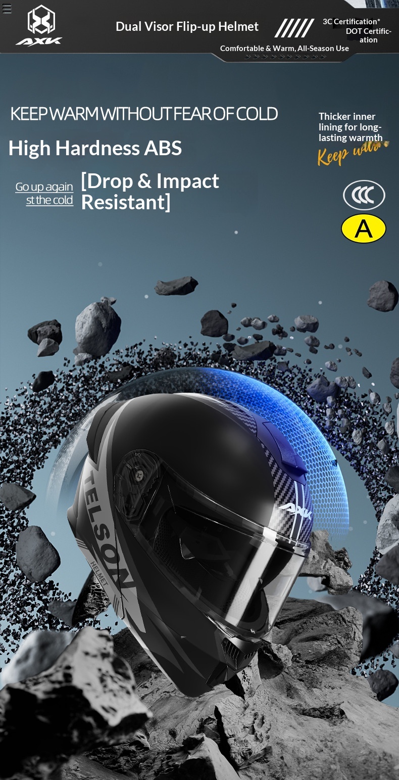 Open face motorhelm voor dames en heren all-season gecertificeerd_voghion.com
