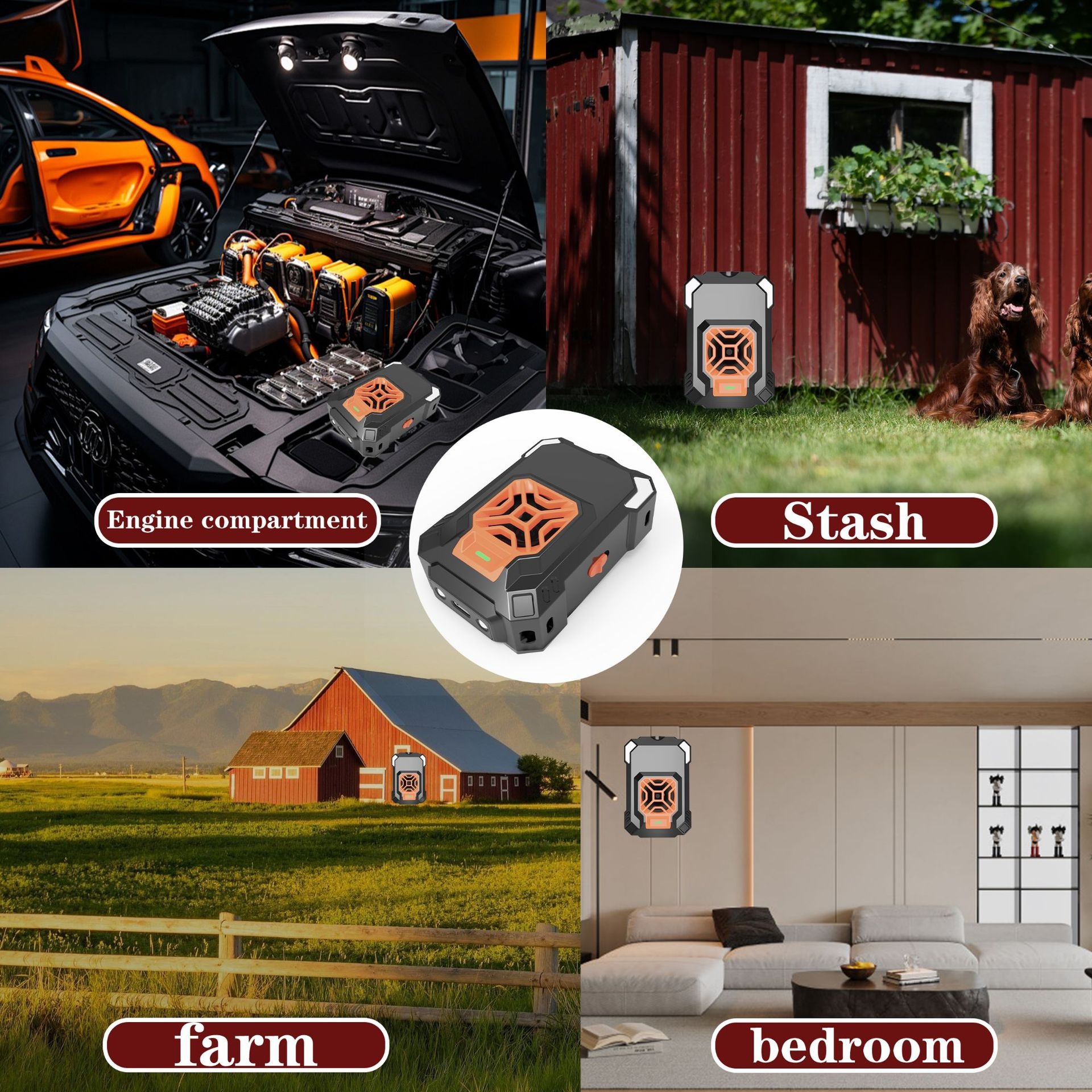 Nuovo repellente per topi elettronico intelligente a ultrasuoni con LED lampeggianti, avvio e arresto automatico, per auto, per il trasporto transfrontaliero._voghion.com