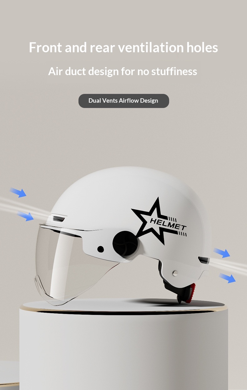 Summer Motorcycle And Electric Scooter Helmet For Unisex_voghion.com