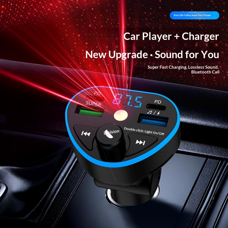 Cross-border Car Charger, Super Fast , Bluetooth Receiver, MP3 High-definition Music Player, Mobile Phone Flash_voghion.com