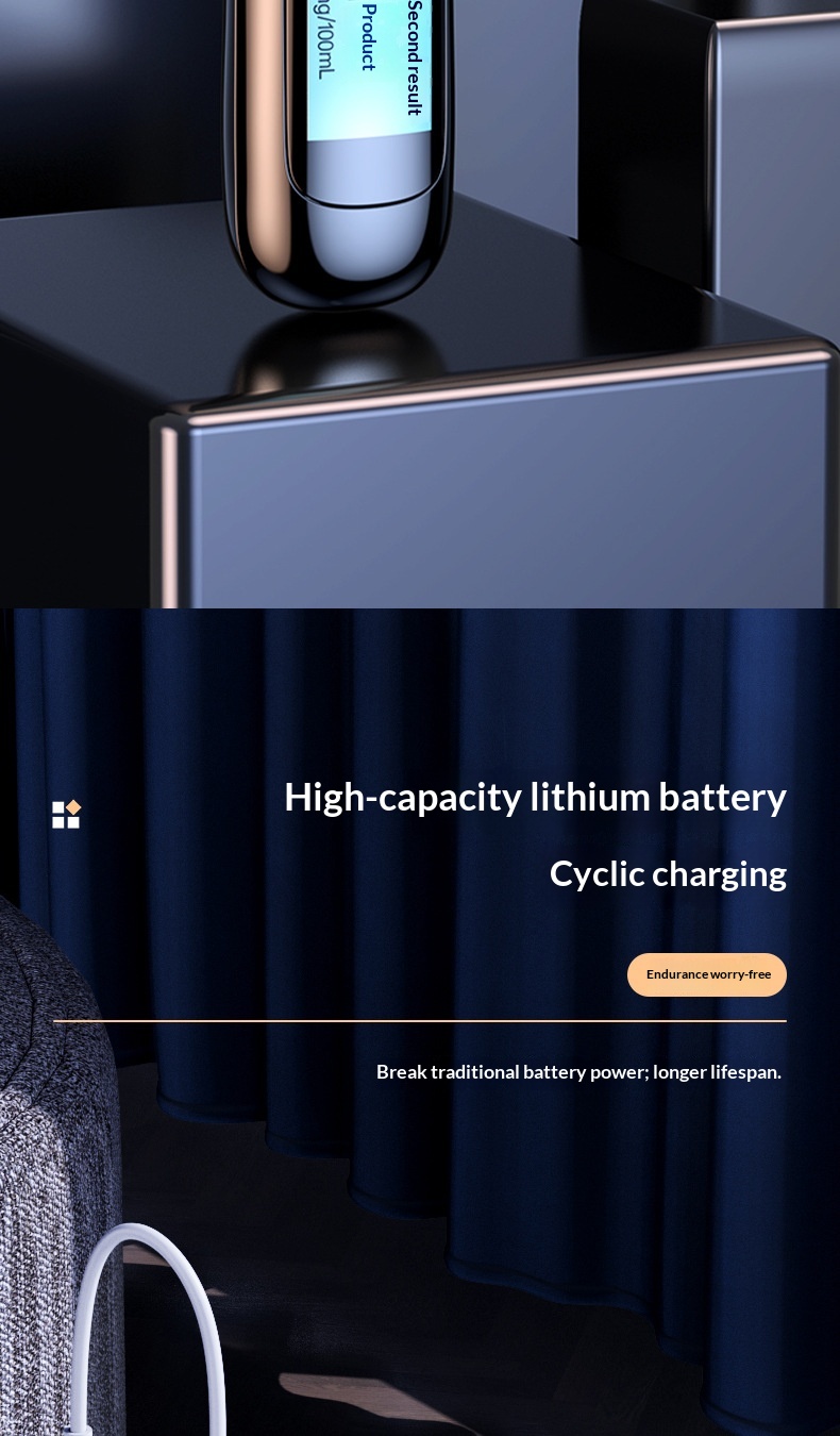 Non-contact Breath Tester, Device For Checking Drunk Driving, High-precision Portable Alcohol Tester_voghion.com