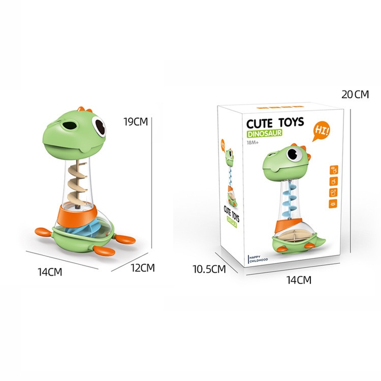 Cross-border Dinosaur Spinning Fun Children's Bathroom Baby Educational Water-Spraying Bath Toy Wholesale_voghion.com