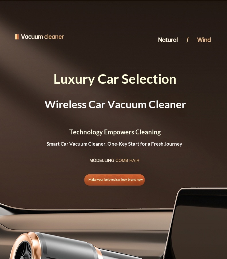 Cordless Handheld Vacuum Cleaner For Home And Car High Suction_voghion.com