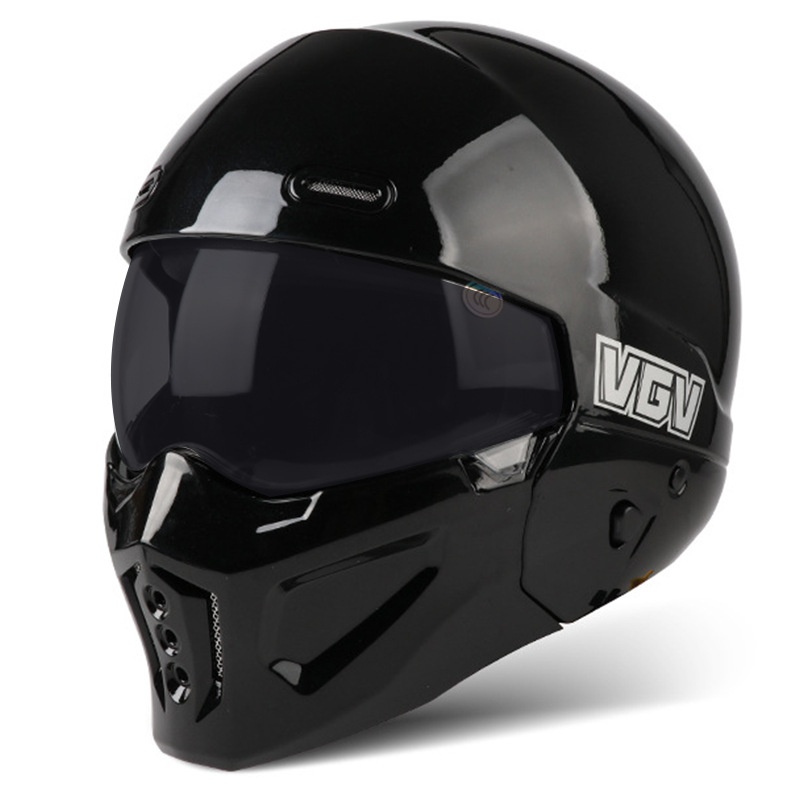 Casco combinato da moto 3C/Dot per quattro stagioni Scorpion Bluetooth L Retro Warrior, certificato per uso domestico, per moto, mezzo casco_voghion.com