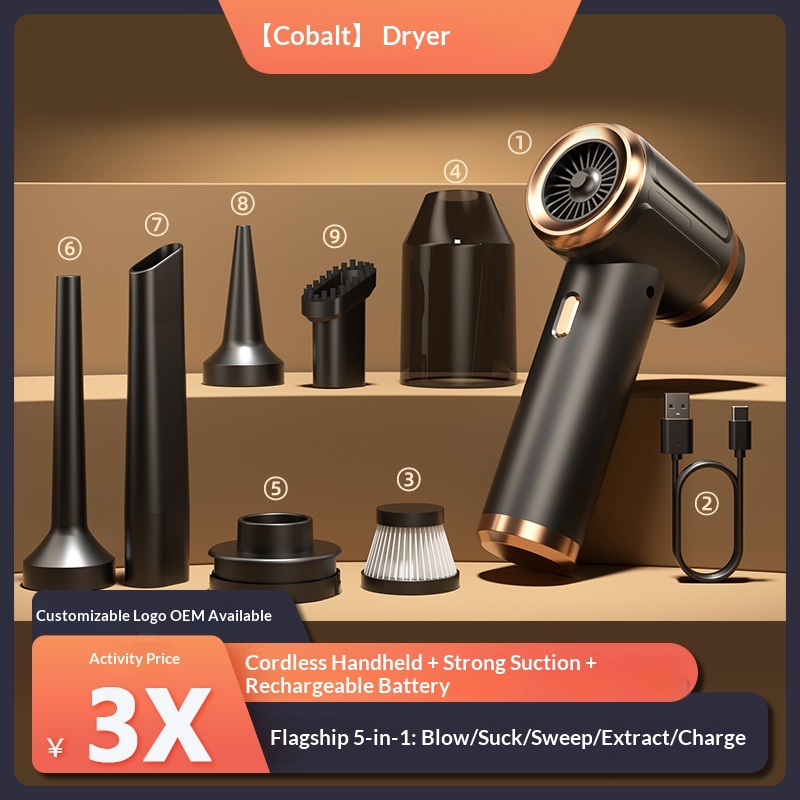 Handheld Vacuum Cleaner For Home, Strong Suction, Car-Mounted, Mini, Long Battery Life, High Suction Power, Cordless,_voghion.com