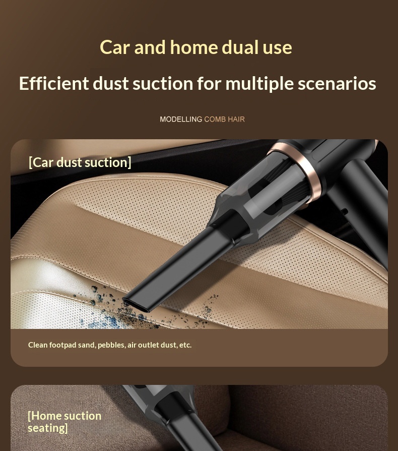 Cordless Handheld Vacuum Cleaner For Home And Car High Suction_voghion.com