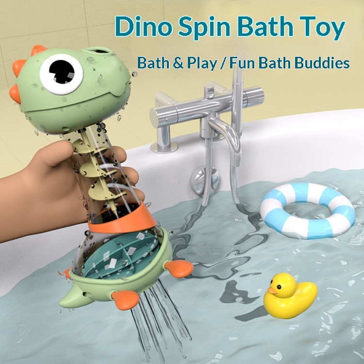 Cross-border Dinosaur Spinning Fun Children's Bathroom Baby Educational Water-Spraying Bath Toy Wholesale_voghion.com