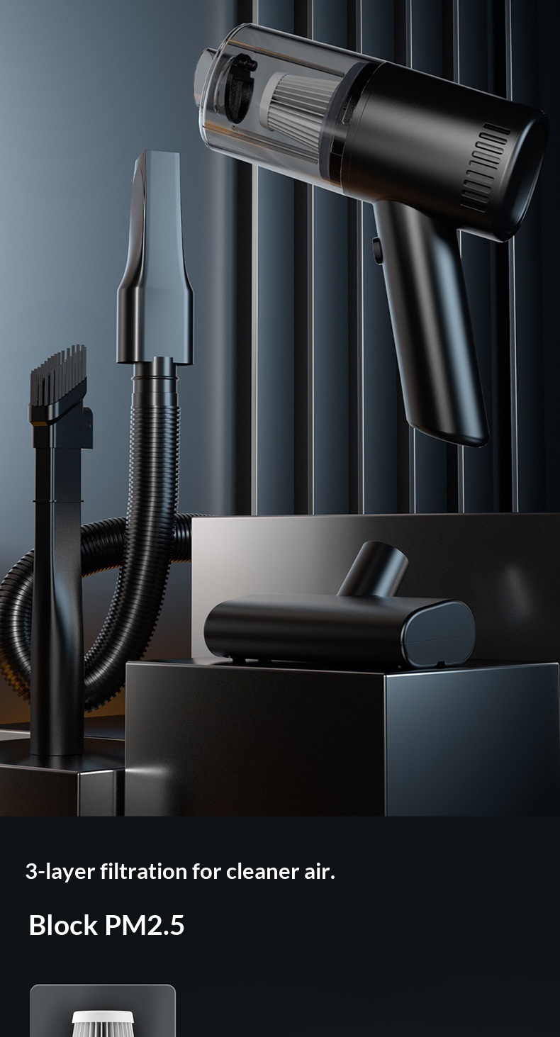 Zubehör Kabelloser Handstaubsauger mit hoher Saugkraft für kleine Autos_voghion.com