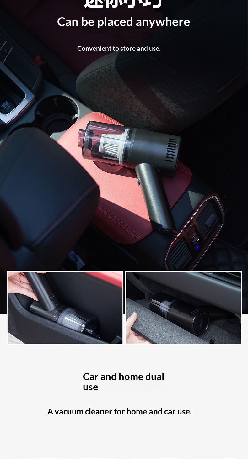 Zubehör Kabelloser Handstaubsauger mit hoher Saugkraft für kleine Autos_voghion.com