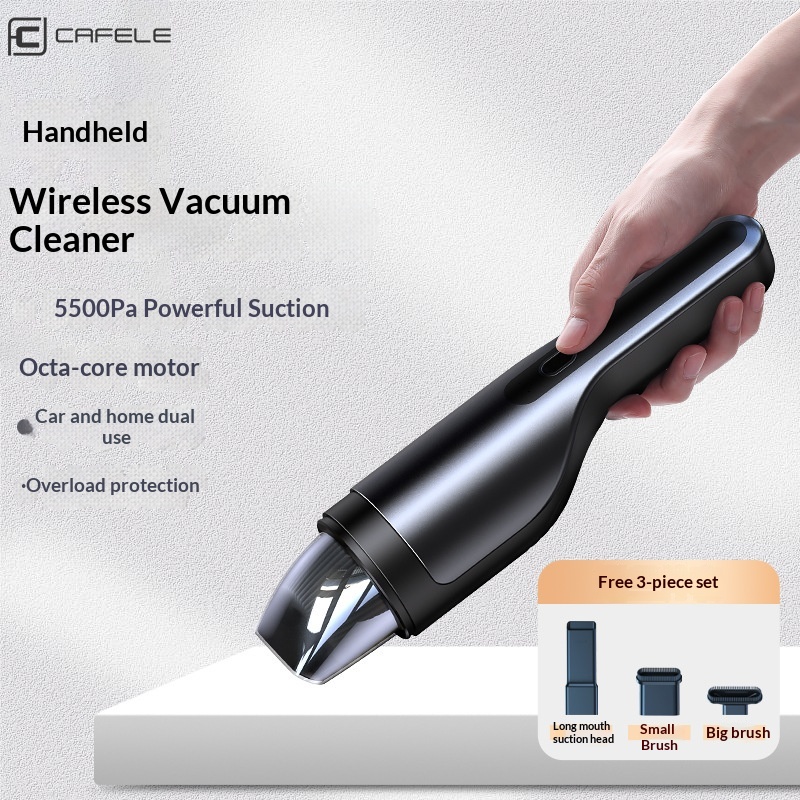 Kafeila Kabelloser Dual-Use-Staubsauger für Auto und Haushalt, Saugkraft, kleiner tragbarer Handstaubsauger mit hoher Leistung_voghion.com