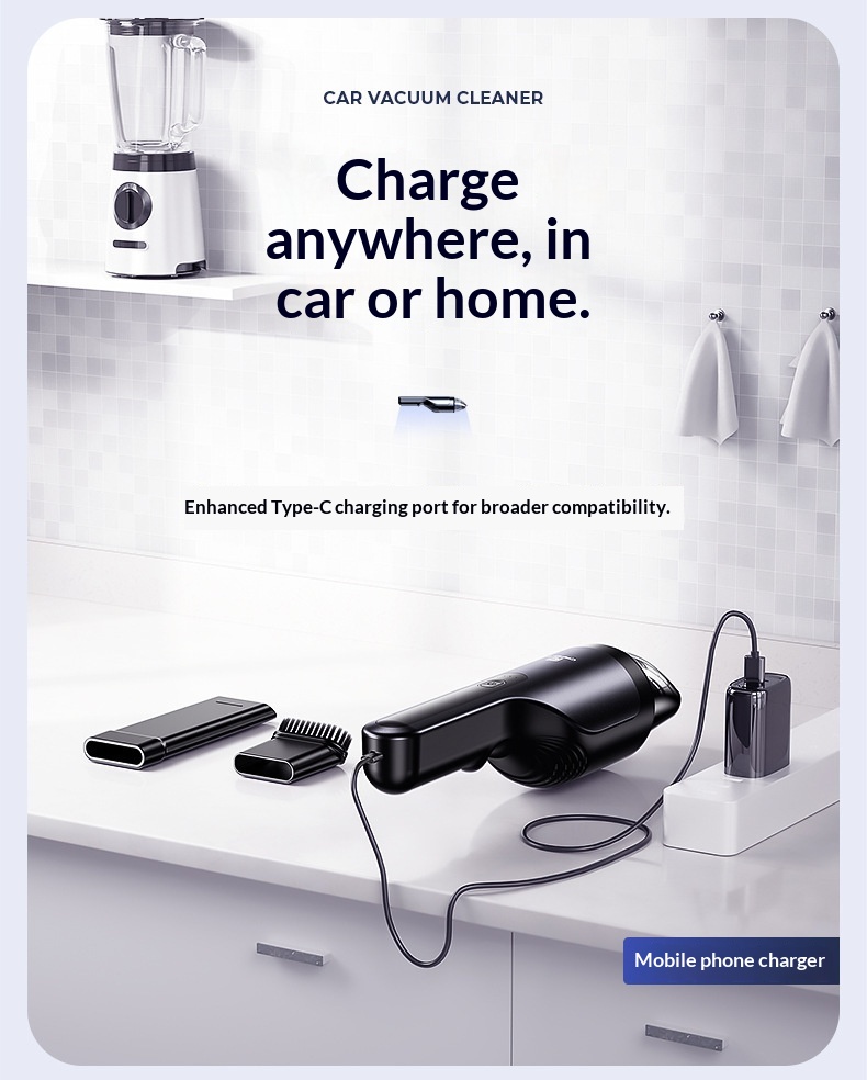 Portable Handheld Vacuum Cleaner For Car And Home High Power_voghion.com