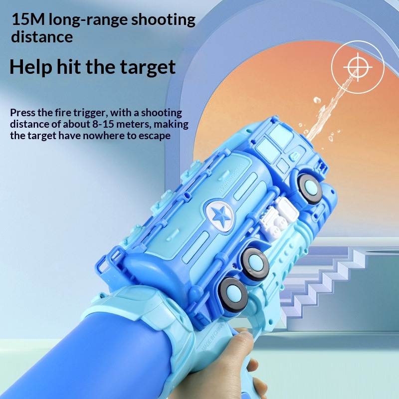Children's Gun Toy, High-pressure Large-capacity Pull-out Fight Water Splashing Gadget, Wholesale_voghion.com