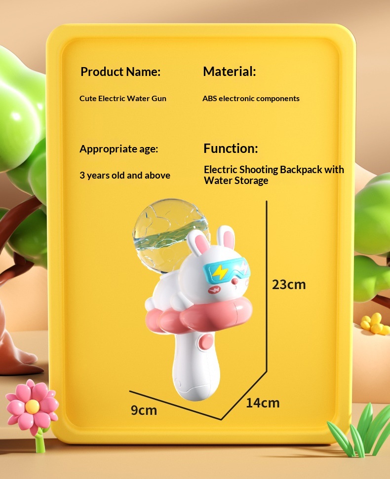 Pistola de agua automática con dibujos animados para playa_voghion.com