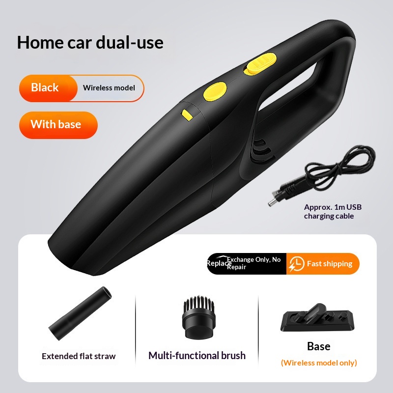 Handheld Vacuum Cleaner High Power Cordless Mini Rechargeable Cleaning For Car And Home_voghion.com
