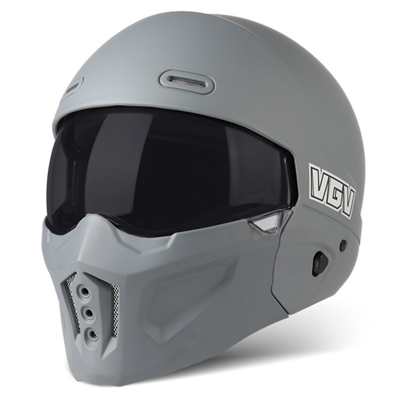 Casco combinato da moto 3C/Dot per quattro stagioni Scorpion Bluetooth L Retro Warrior, certificato per uso domestico, per moto, mezzo casco_voghion.com