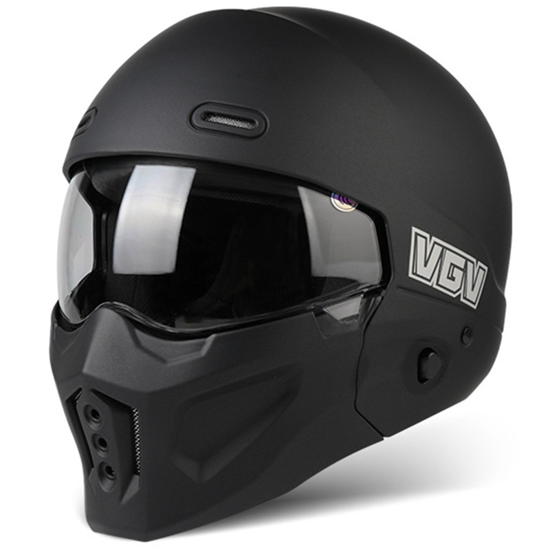 Casco combinato da moto 3C/Dot per quattro stagioni Scorpion Bluetooth L Retro Warrior, certificato per uso domestico, per moto, mezzo casco_voghion.com