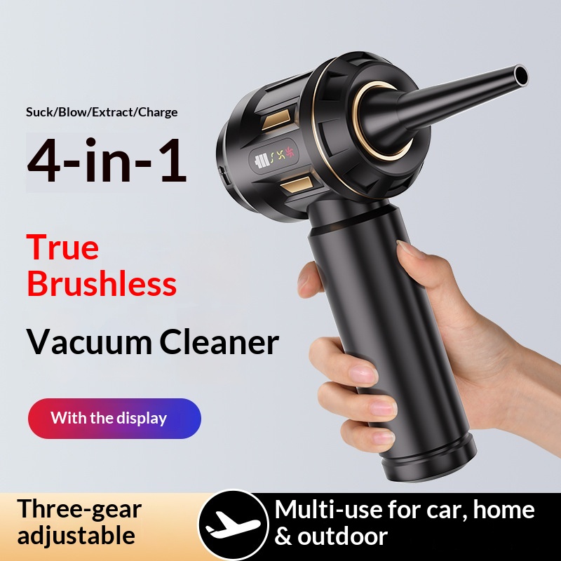 Car Vacuum Cleaner Handheld Foldable High Power Suction Blowing Integrated Dust Blower Home Vacuuming And Inflation_voghion.com