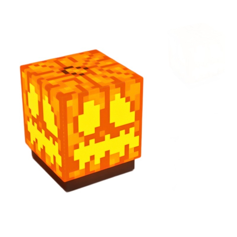 Cross-border Minecraft-themed Block MC Miner's Lamp Glowing Toy Rechargeable Magnetic Night Light Prop Model_voghion.com