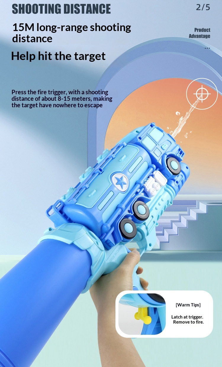 Childrens Water Gun High Pressure Large Capacity Water Blaster_voghion.com