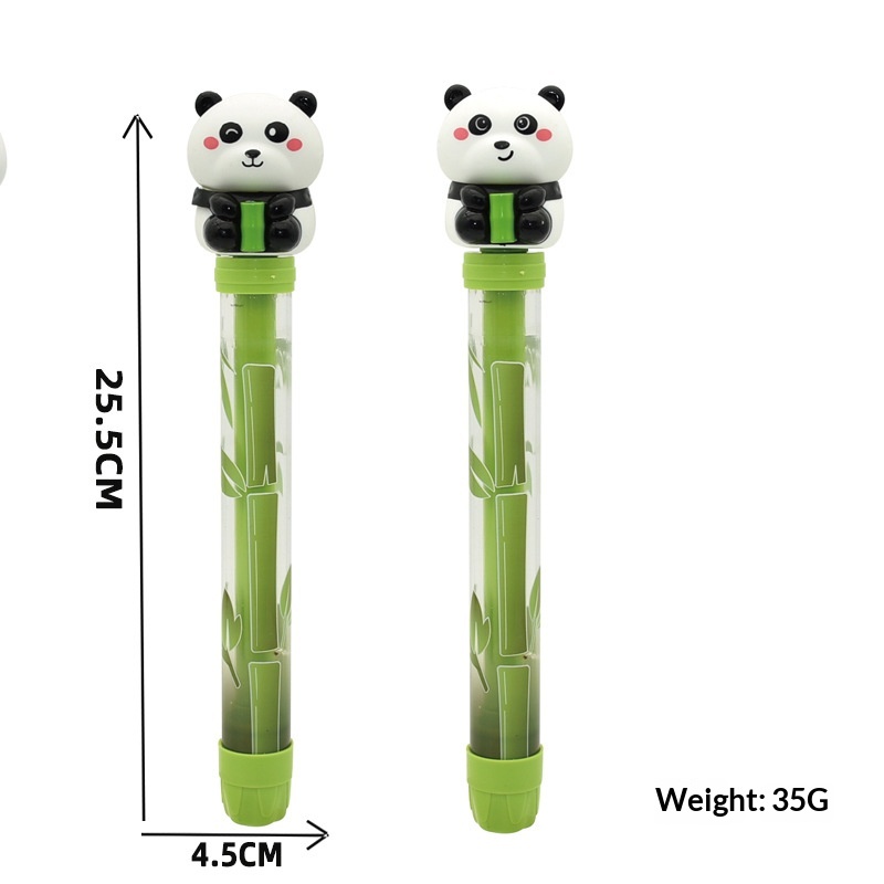 Chinese Style Cartoon Panda Pull Cannon Electric Bubble Gun Water Play Toy_voghion.com
