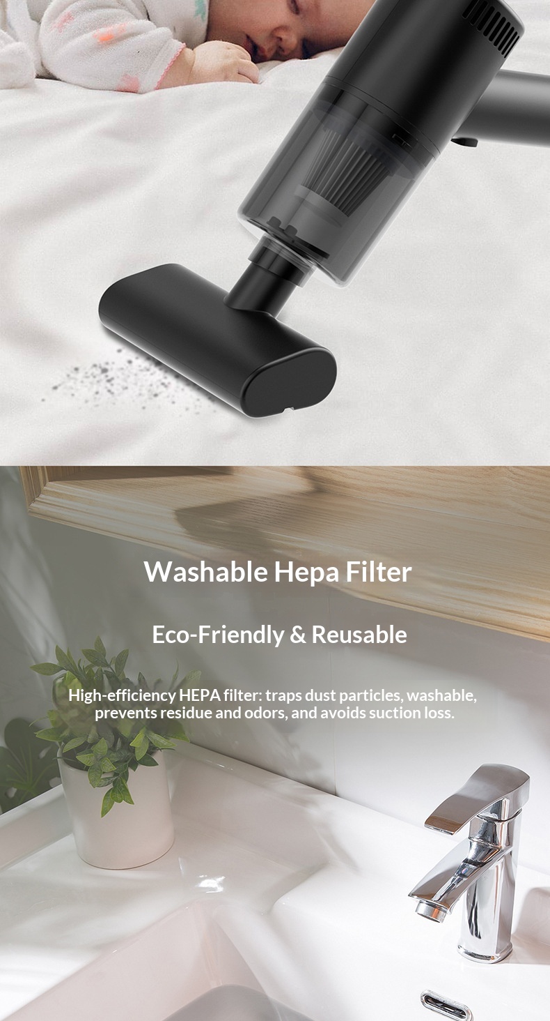 Zubehör Kabelloser Handstaubsauger mit hoher Saugkraft für kleine Autos_voghion.com