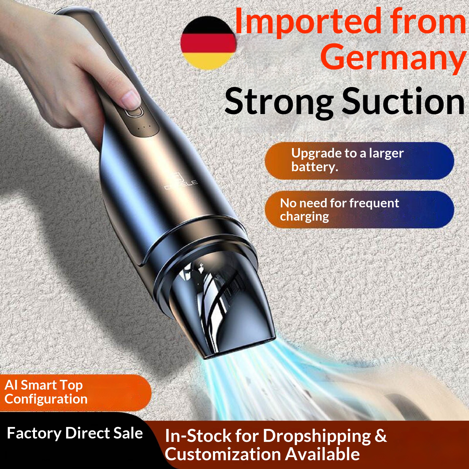 Accessories Wireless Car Super Strong Suction High Power Dual-use Handheld Small Vacuum Cleaner_voghion.com