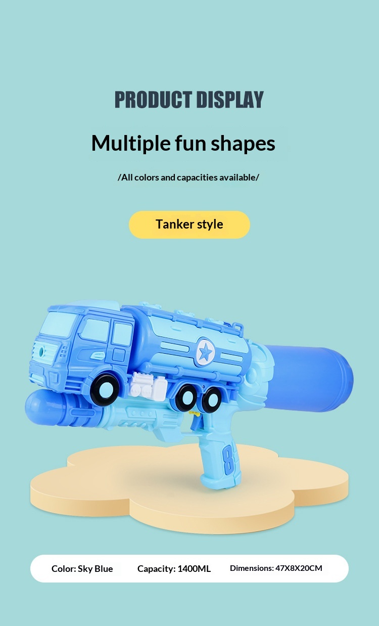 Childrens Water Gun High Pressure Large Capacity Water Blaster_voghion.com