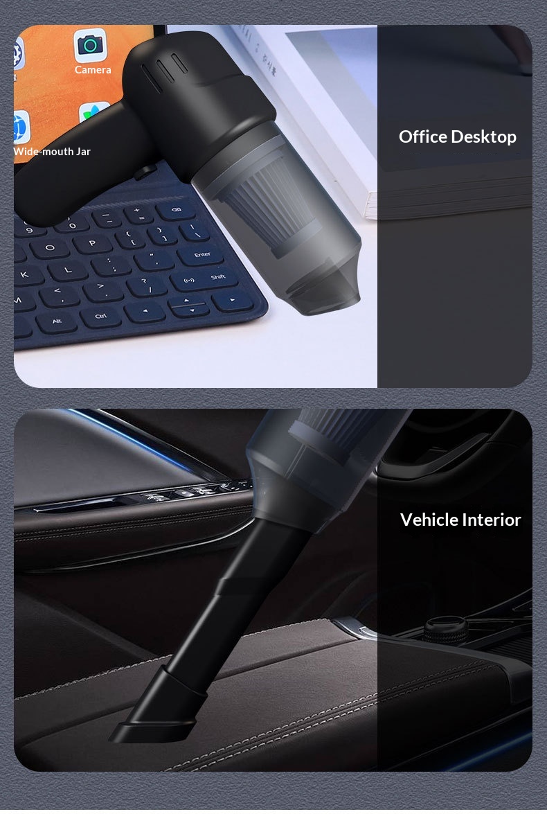 Wholesale Small Mini Handheld Portable Wireless Car Vacuum Cleaner Super Powerful_voghion.com