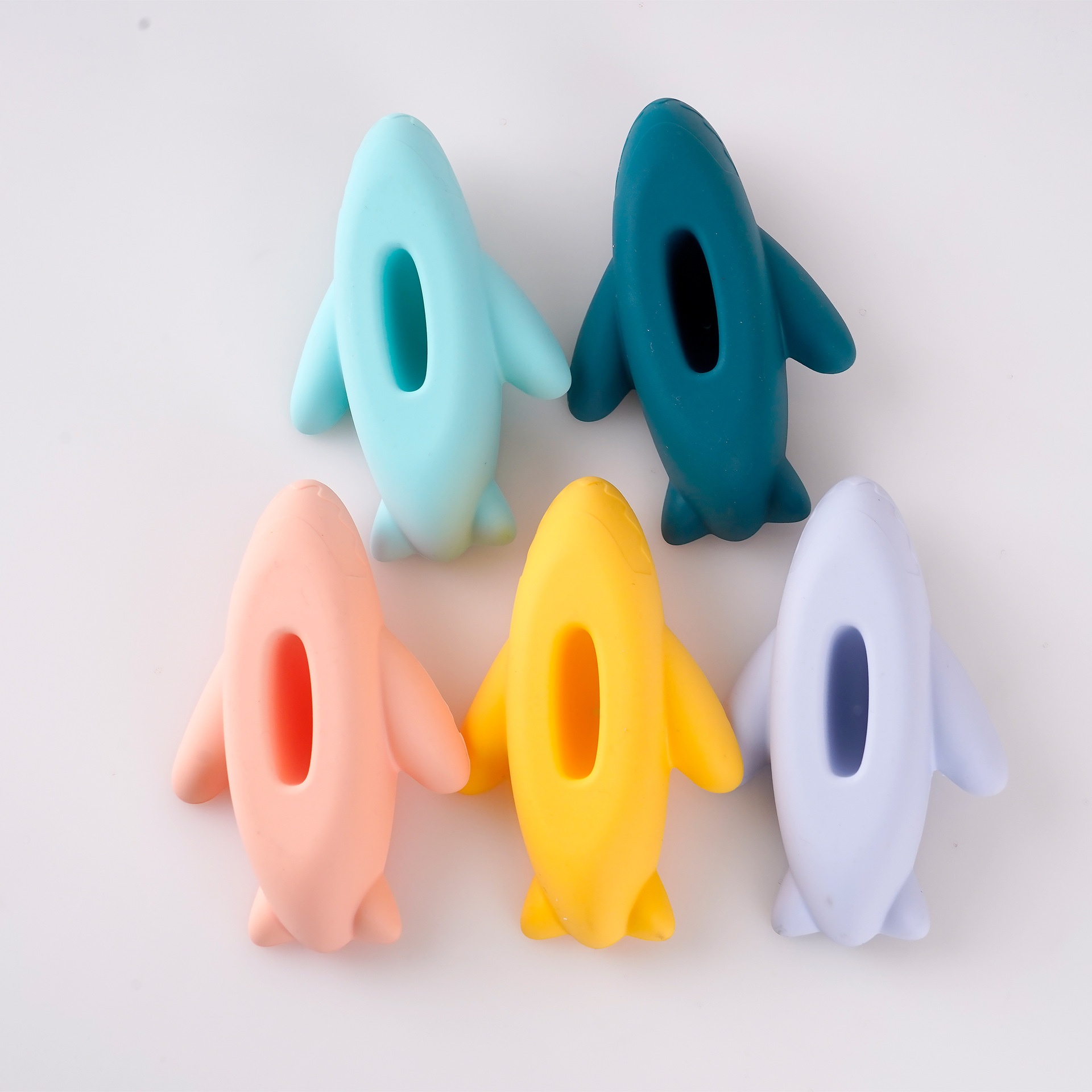 Ensemble de jouets de bain éducatifs en silicone pour enfant_voghion.com