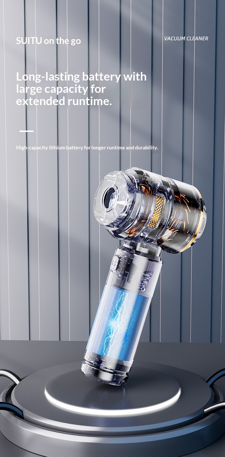 Draadloze stofzuiger, multifunctioneel, krachtig blazen en zuigen, kleine handstofzuiger met hoog vermogen voor huishoudelijk gebruik._voghion.com