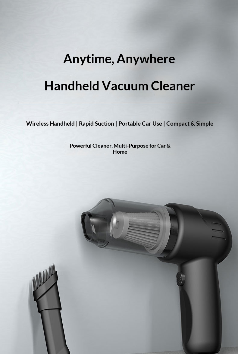Wholesale Small Mini Handheld Portable Wireless Car Vacuum Cleaner Super Powerful_voghion.com