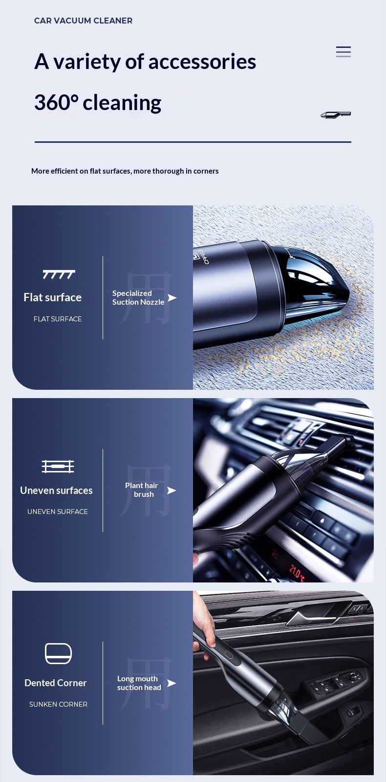 Portable Handheld Vacuum Cleaner For Car And Home High Power_voghion.com
