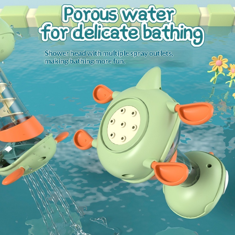Cross-border Dinosaur Spinning Fun Children's Bathroom Baby Educational Water-Spraying Bath Toy Wholesale_voghion.com