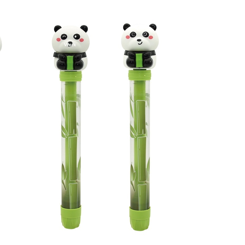 Chinese Style Cartoon Panda Pull Cannon Electric Bubble Gun Water Play Toy_voghion.com