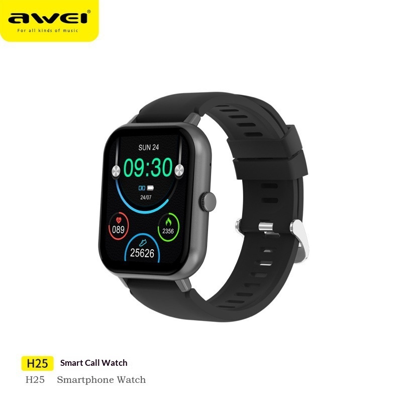 Awei H25 Smart Watch With Bluetooth Calling And Health Tracking_voghion.com
