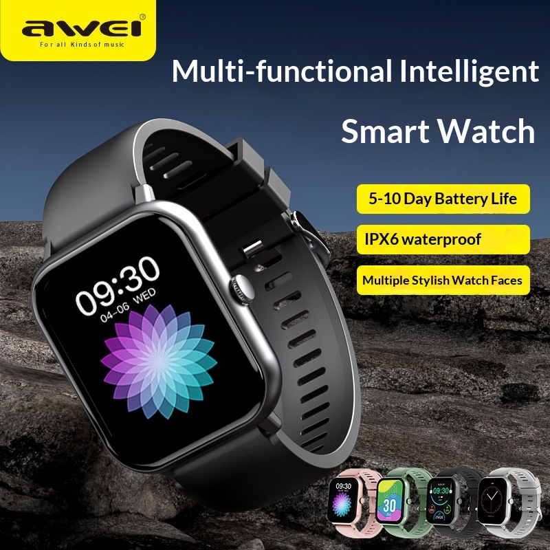 Awei H25 Smart Watch With Bluetooth Calling And Health Tracking_voghion.com
