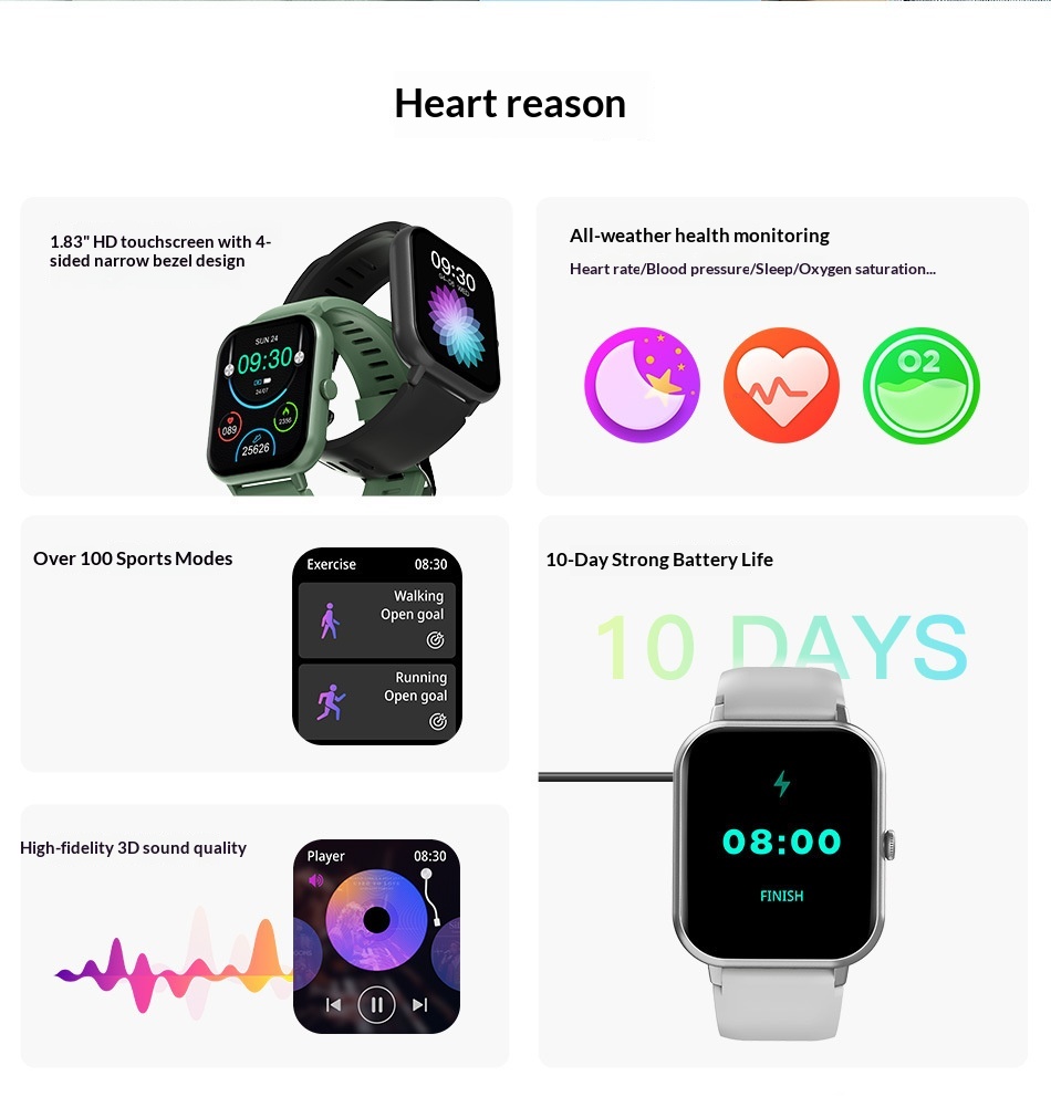 Awei H25 Smart Watch With Bluetooth Calling And Health Tracking_voghion.com