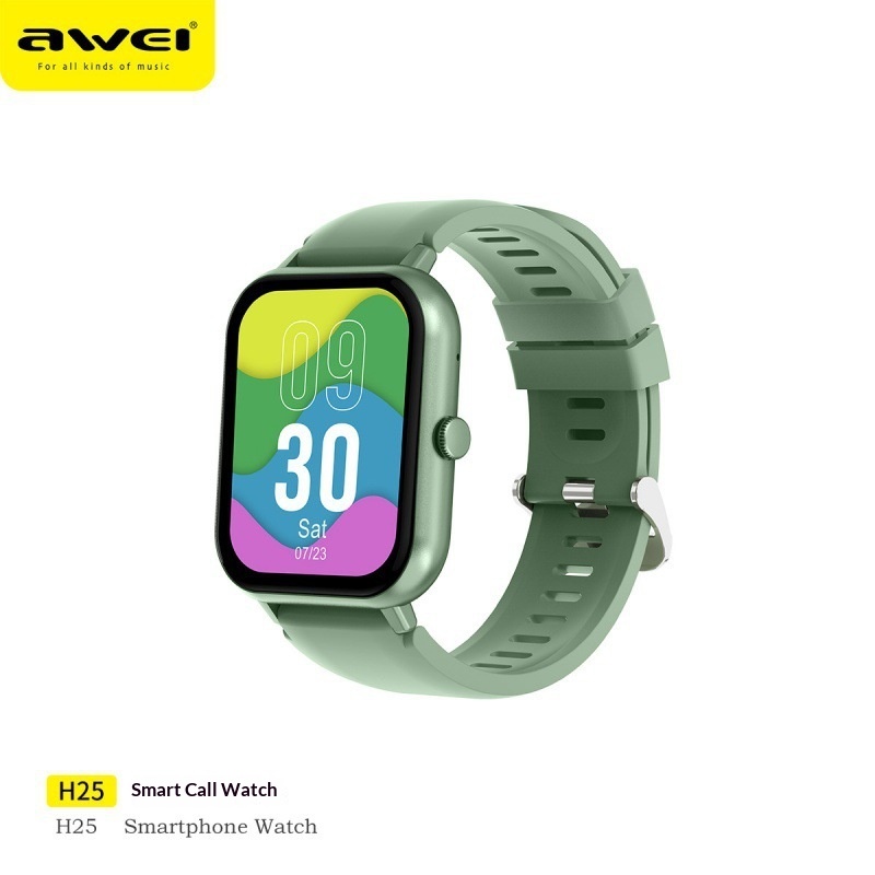 Awei H25 Smart Watch With Bluetooth Calling And Health Tracking_voghion.com