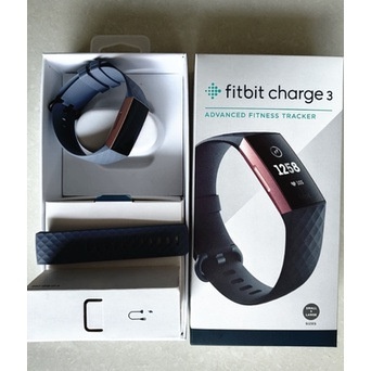 Smartwatch Google Fitbit Charge 3 con rilevamento della frequenza cardiaca, del sonno e dei passi, disponibile esclusivamente per l'estero._voghion.com